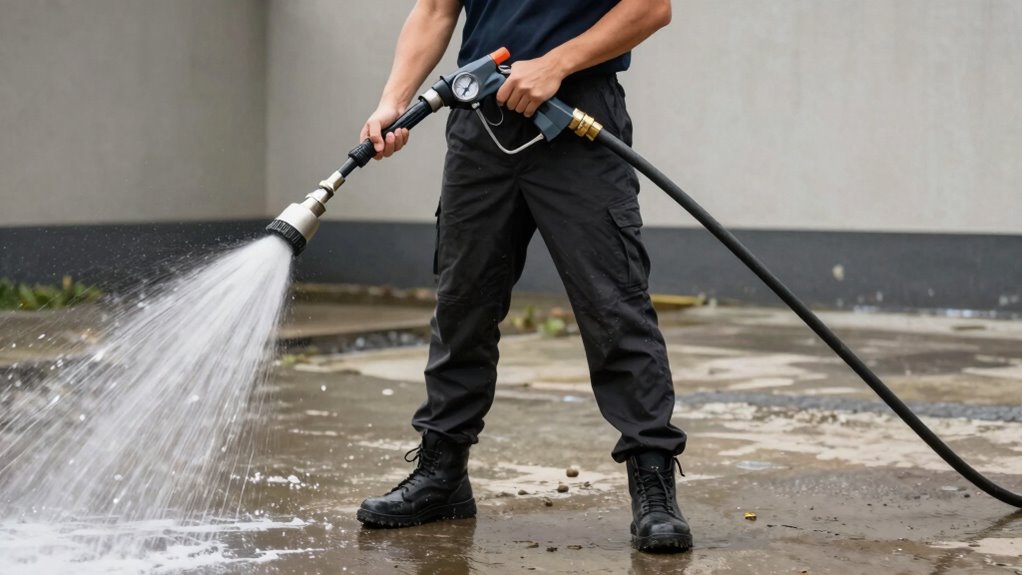 secure two handed grip