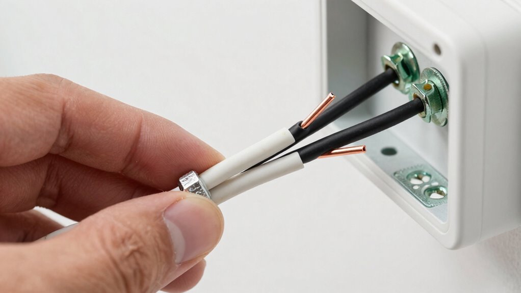 securely connect fixture wires