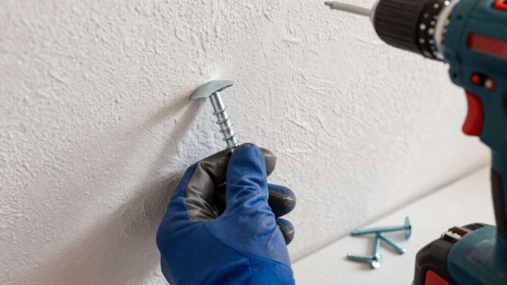 securely install metal anchors