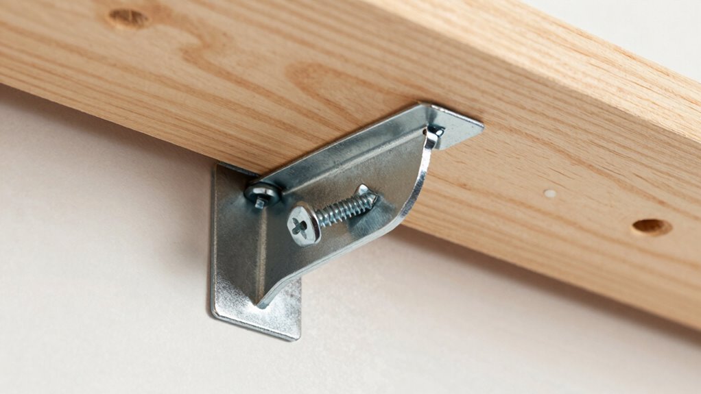 securely mount shelf brackets