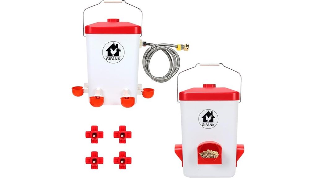 self serving poultry supply set