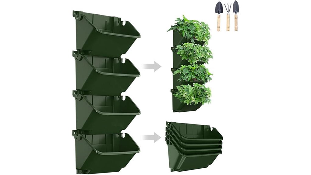 self watering vertical planter
