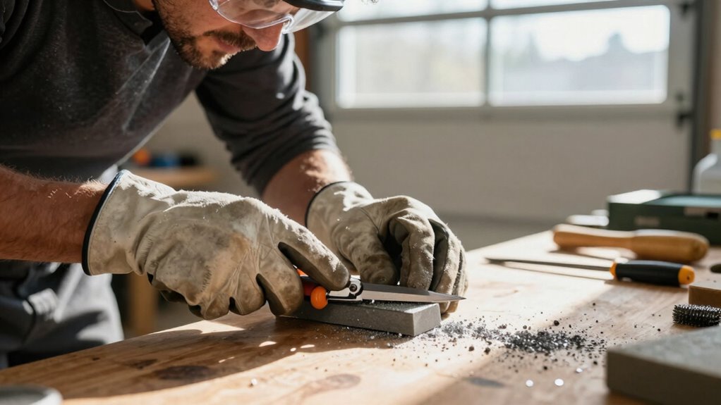 sharpen hedge trimmers professionally