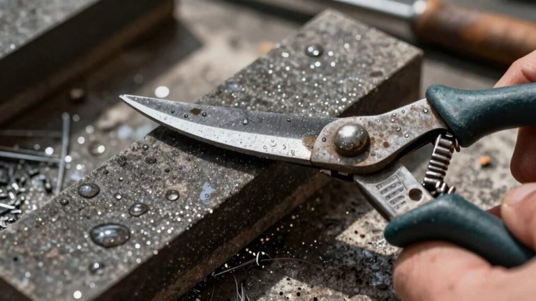sharpen lawn tools effectively