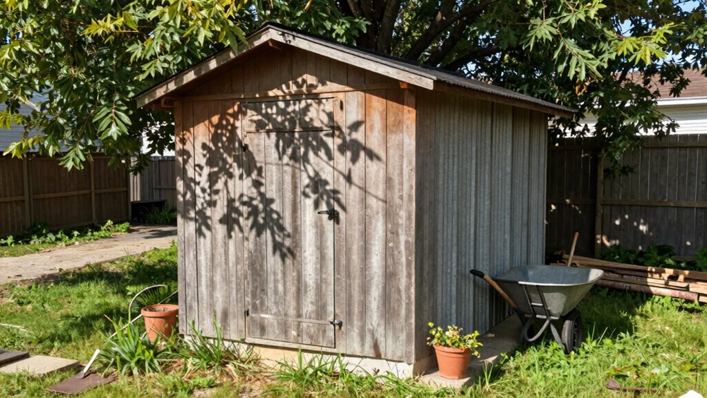 shed placement for convenience