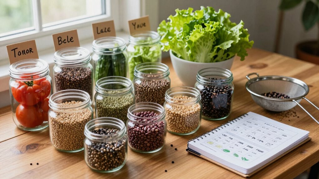 sort seeds by storage requirements