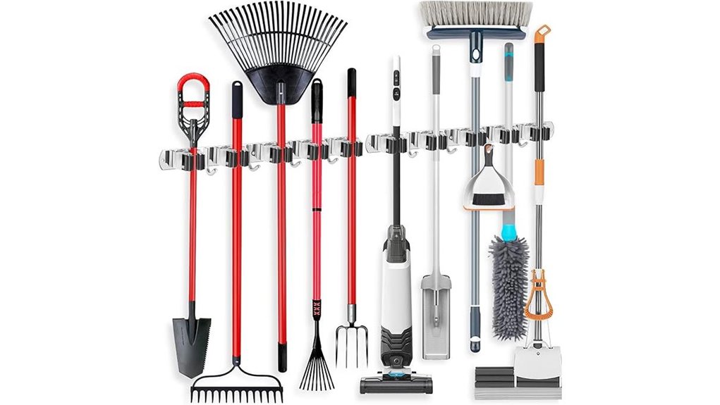 stainless steel broom holder