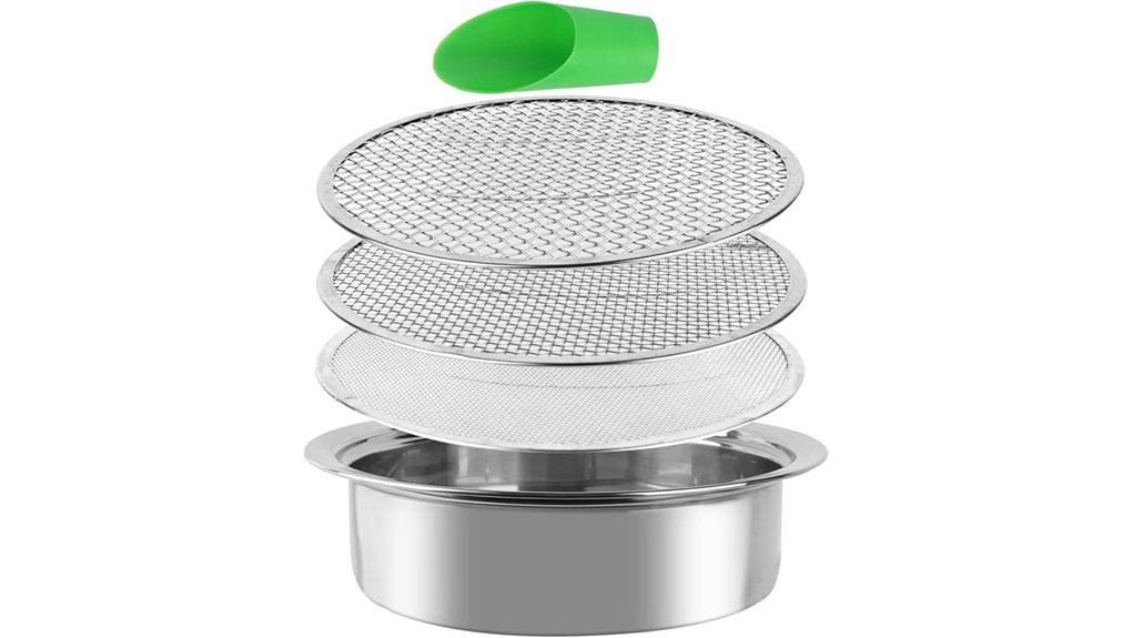 stainless steel garden sifter