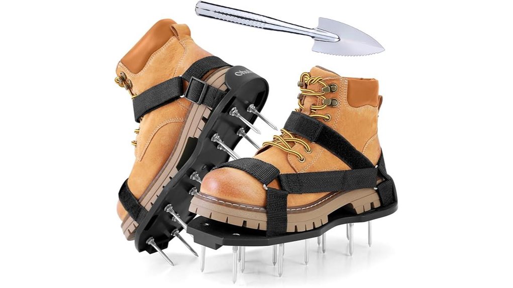stainless steel lawn aerator shoes