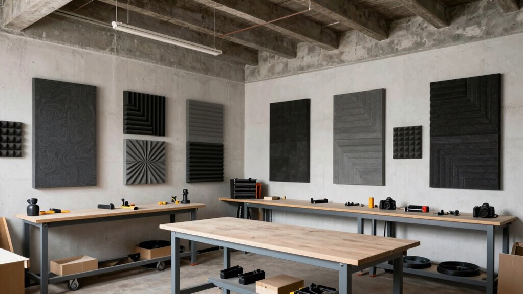 strategic acoustic foam placement