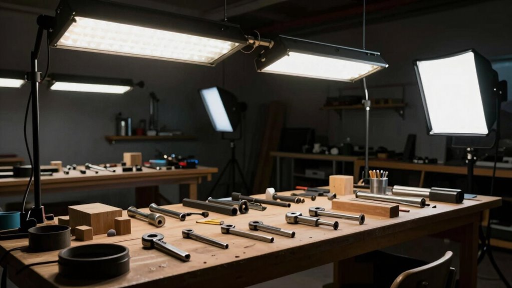 strategic lighting eliminates shadows