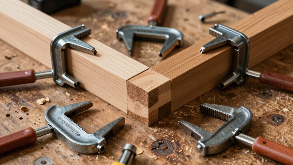 strong clamps ensure precision