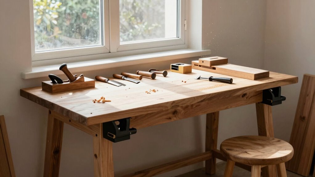 sturdy adjustable organized workspace