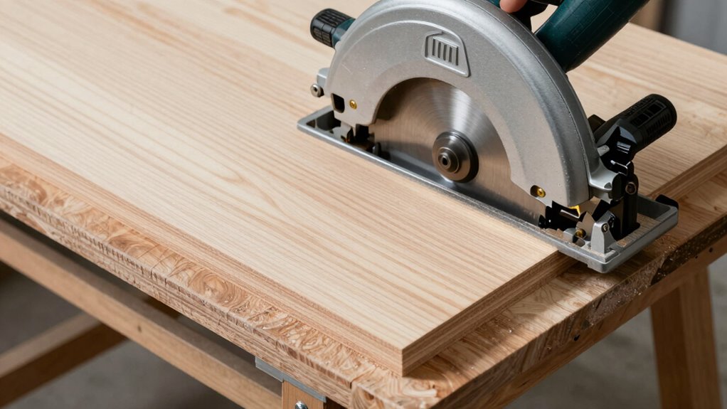 support plywood during cutting