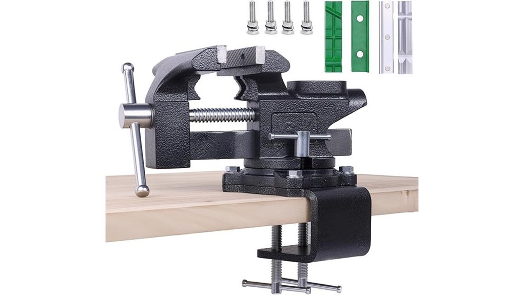 swivel base bench vise