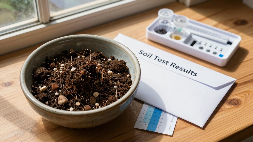 test soil before fertilizing