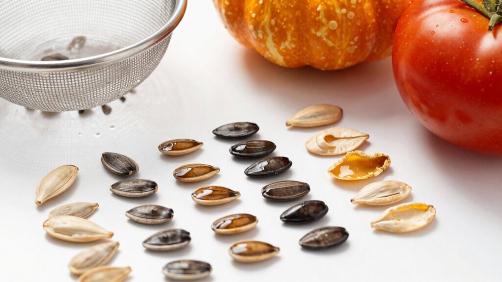 thoroughly clean seeds before storage