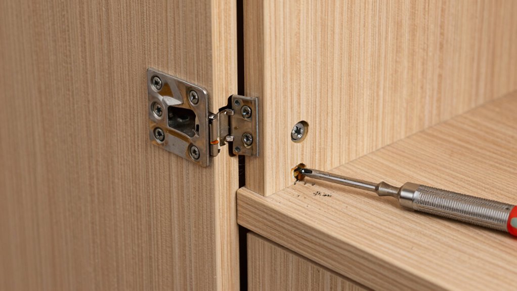 tighten and align hinges