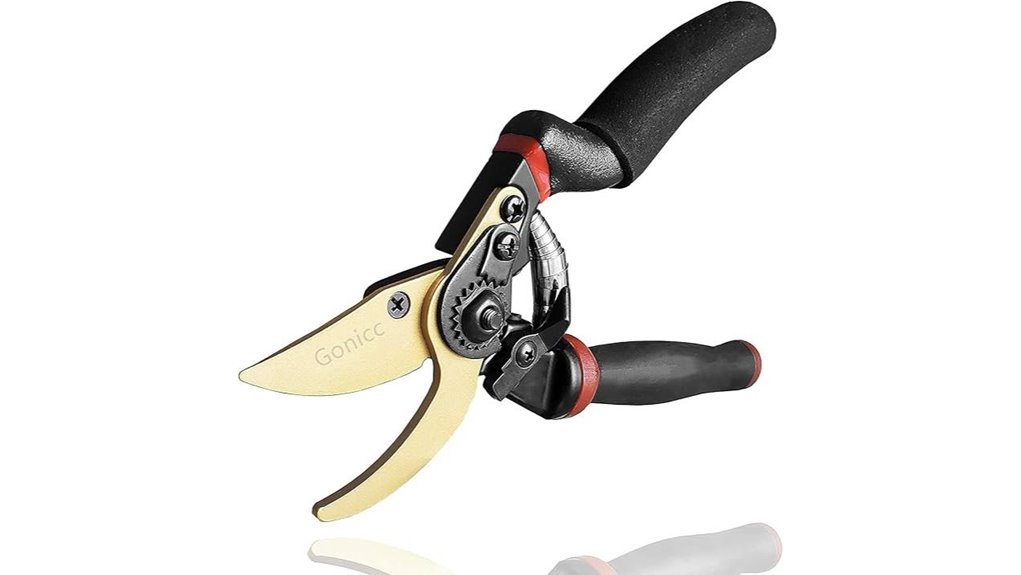 titanium pruning shears rotating