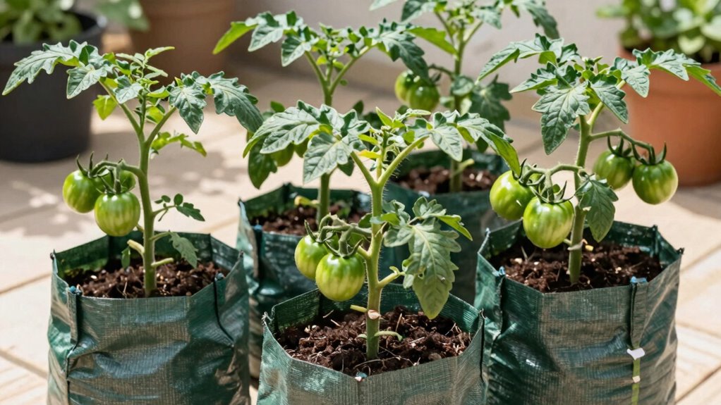 tomatoes thrive in grow bags