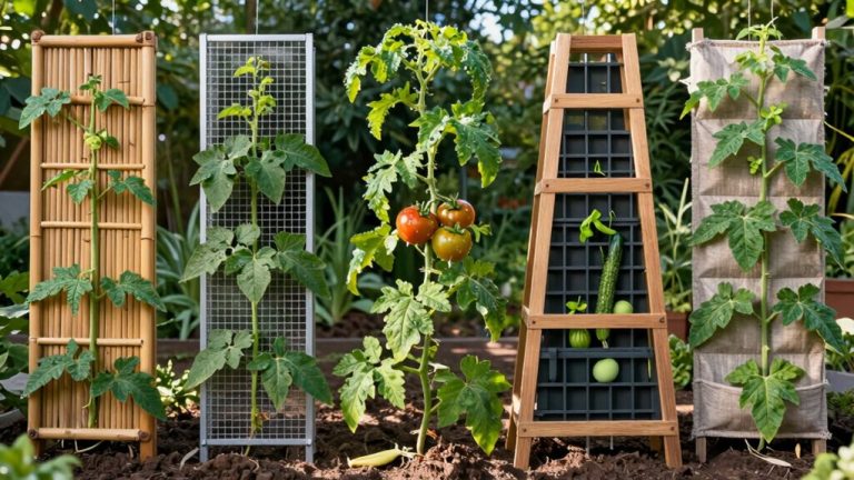 top vegetable garden supports