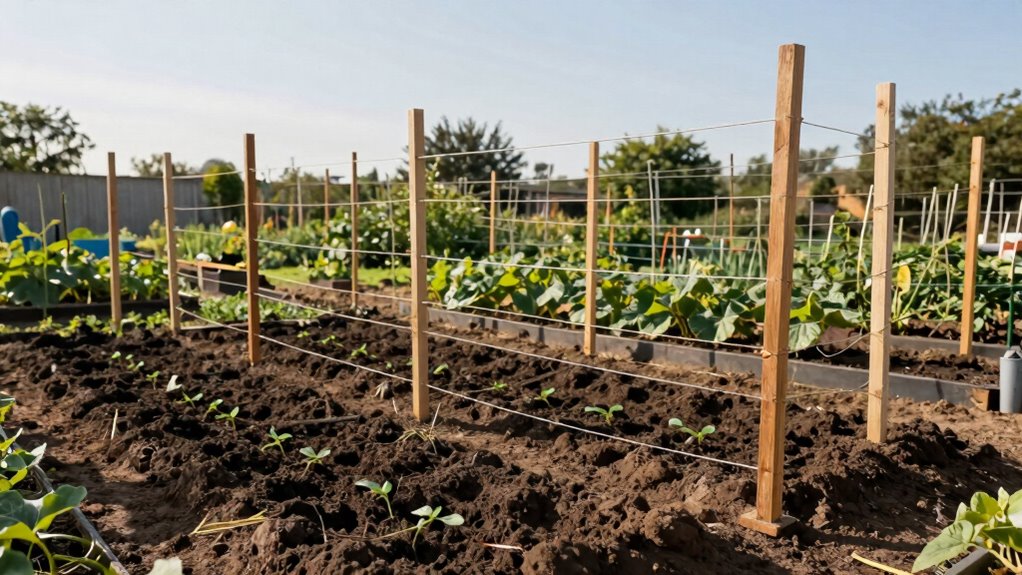 trellis setup before planting