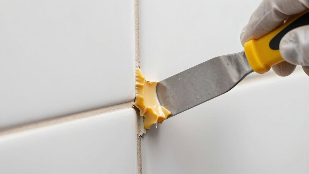 use chemical caulk remover