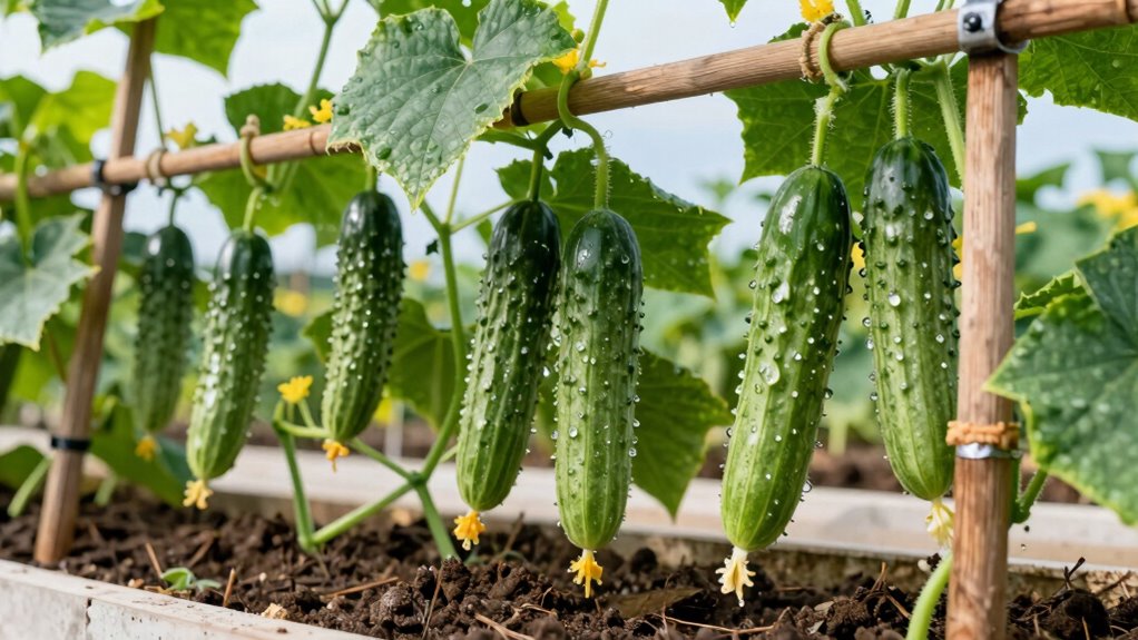 vertical cucumber variety selection