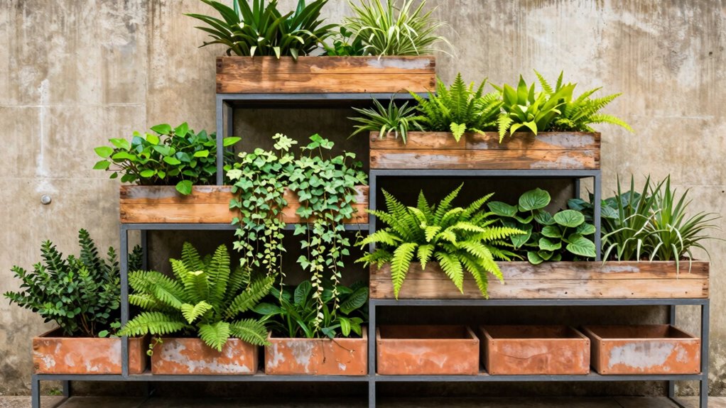 vertical garden planting process