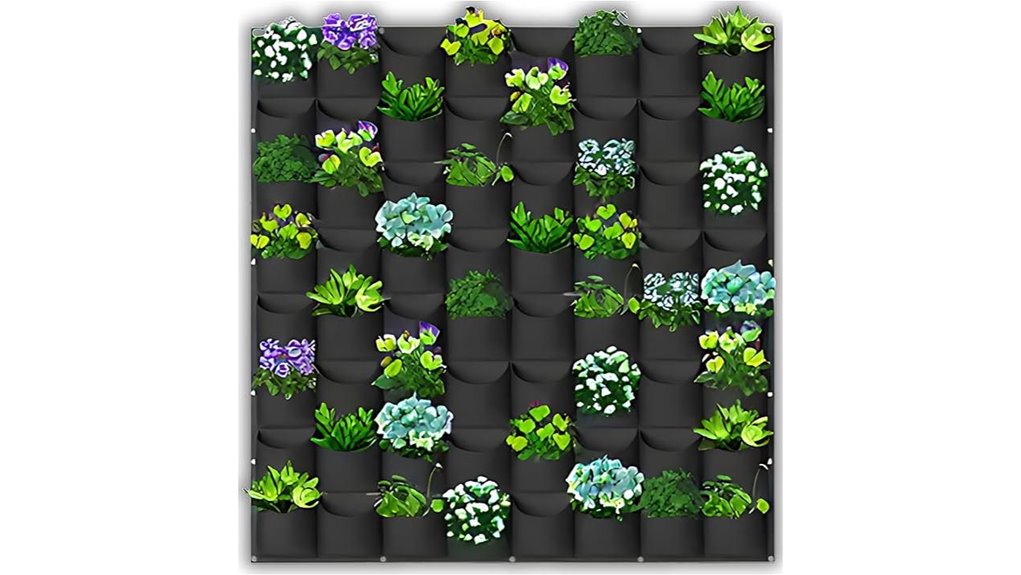 vertical garden with pockets