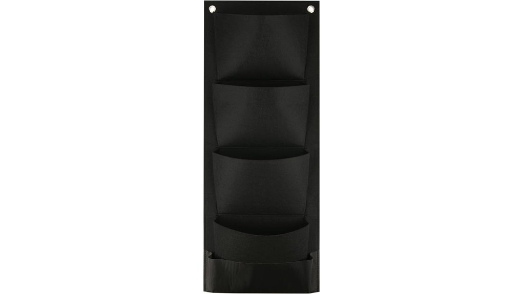 wall mounted planter with pockets