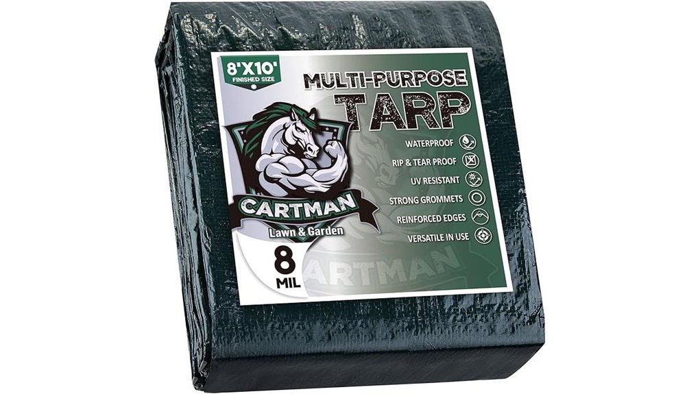 waterproof thick green tarp