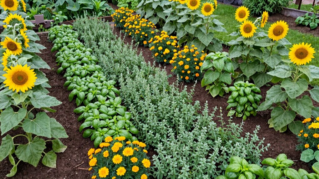 weed repelling plant companions
