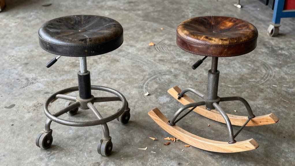 wheels versus rocking feet
