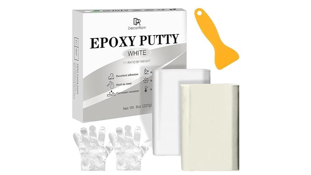white epoxy putty repairs