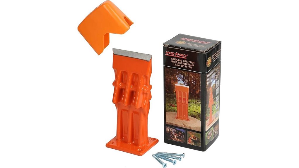 wood splitter with wedge