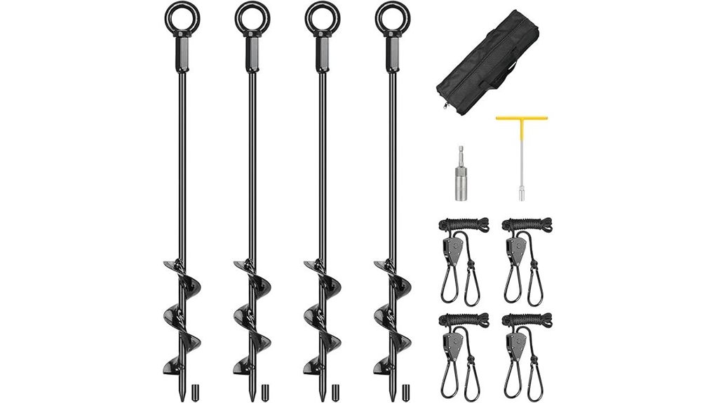 16 inch tent stake anchors