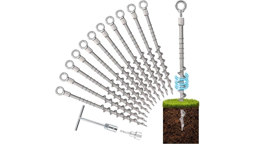 camping and garden anchors