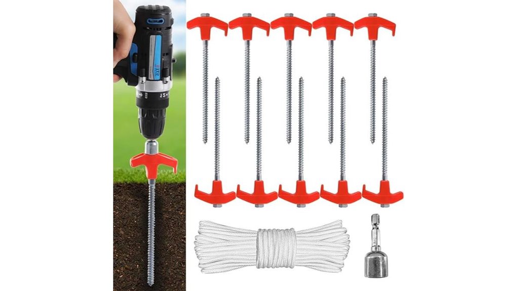drillable tent stakes bundle