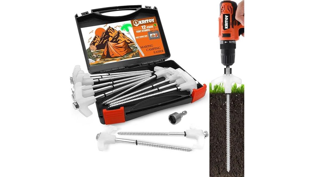 durable glowing tent pegs