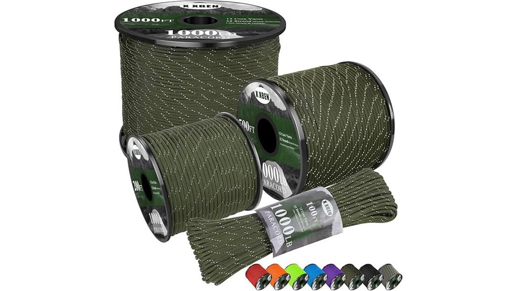 durable high strength paracord rope