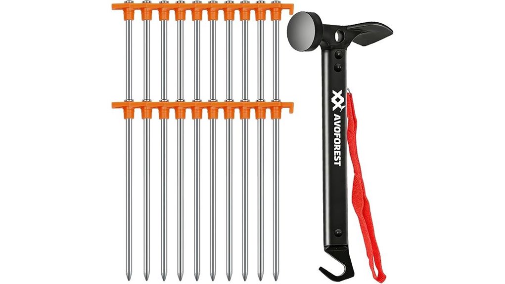 durable metal tent stakes