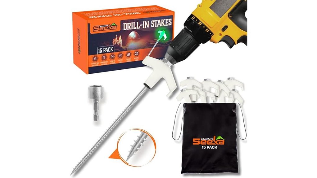 durable tent stake set