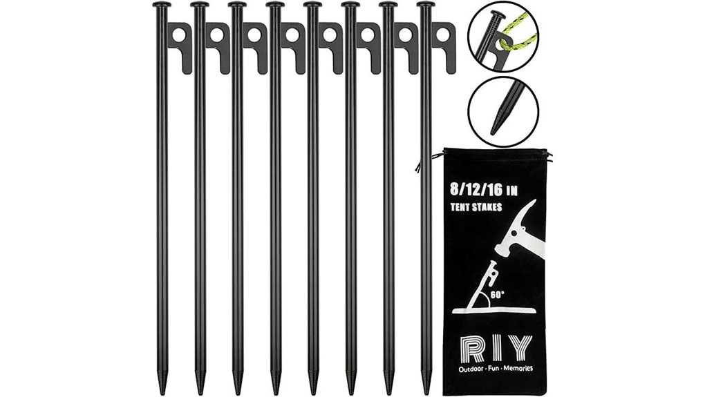 durable tent stake set