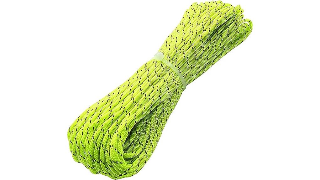 fluorescent reflective tent rope