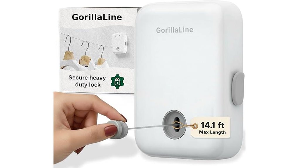 heavy duty retractable clothesline