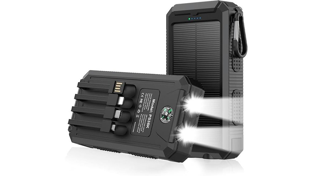 high capacity solar power bank