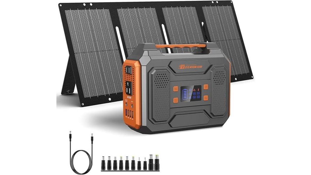 orange 300w solar generator