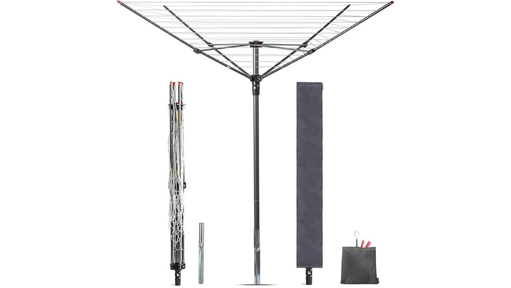 outdoor umbrella drying rack