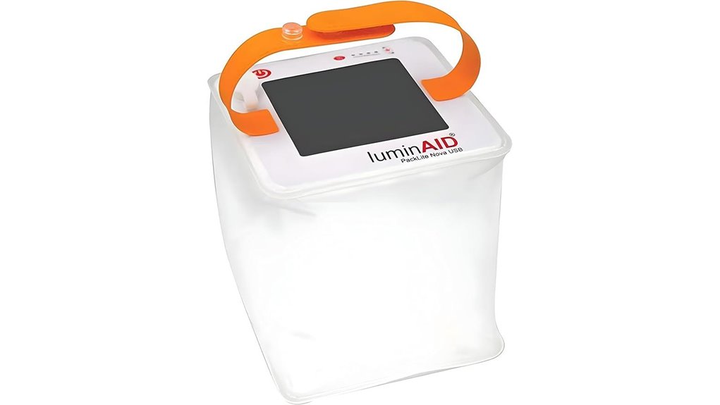 portable inflatable solar lantern